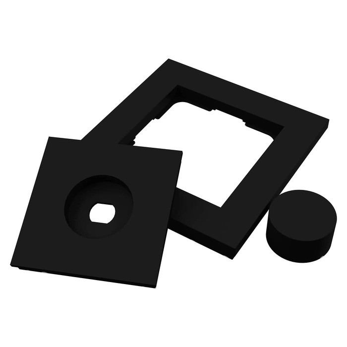 Heatit Plastic kit for Rotary Dimmers (matt fekete)